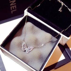 Diamond Butterfly Necklace